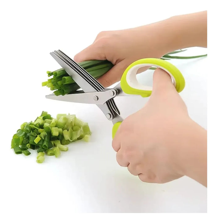 Tijeras Picar Verduras,lechuga Vegetales Cilantro, Apio, Etc Verde