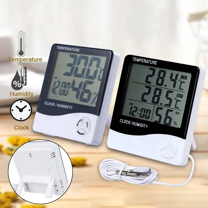 Reloj Termohigrometro Digital Termómetro Temperatura Humedad