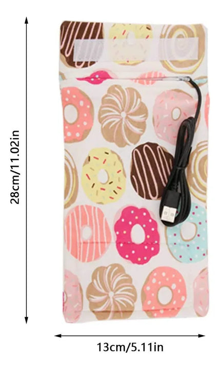 Botella Portátil Usb Para Calentar Leche De Viaje 12 Oz