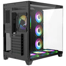 Gabinete Gamer Iceberg Atx Crystal Cube Xl Negra 7 Fans Argb Negro