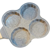 Sartén Para Huevos Fritos Forma De Animales 4 Puestos Niños Gris