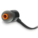 Audífonos JBL Tune 110 Pure Bass 3.5mm color negro con sonido potente