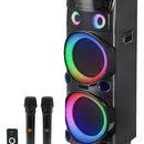 Parlante Bluetooth Ndr-7022 Torre Sonido Con Mic Negro