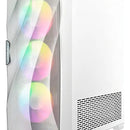 Armario Antec Df700 Flux Mesh de vidrio templado para jugadores, 5 x 120 mm, color blanco