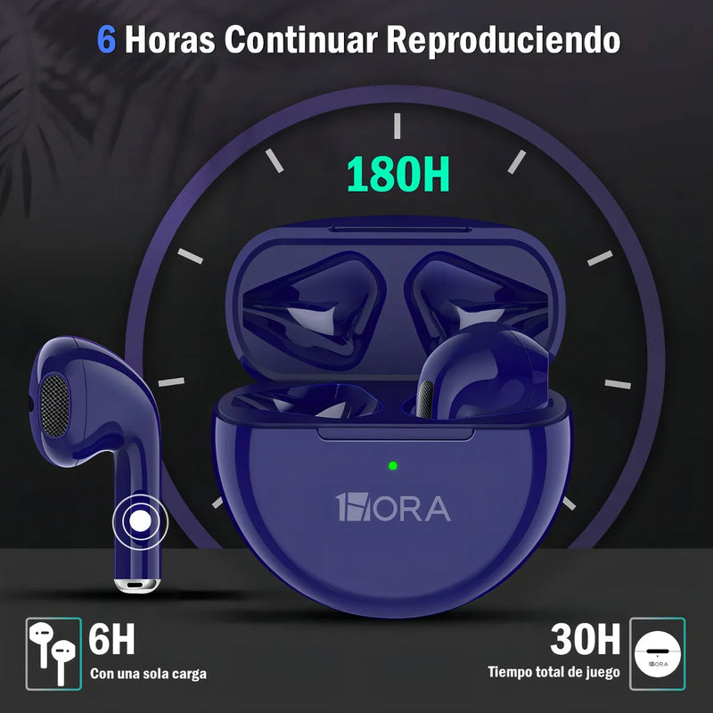 Audífonos In-ear Inalámbricos 1hora Aut119 Azul
