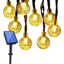 Intalacion De Esferas 50 Burbujas Recargables Calida Solar Amarillo