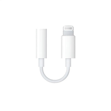 Adaptador Auriculares Para iPhone Lighting A 3.5mm Color Blanco
