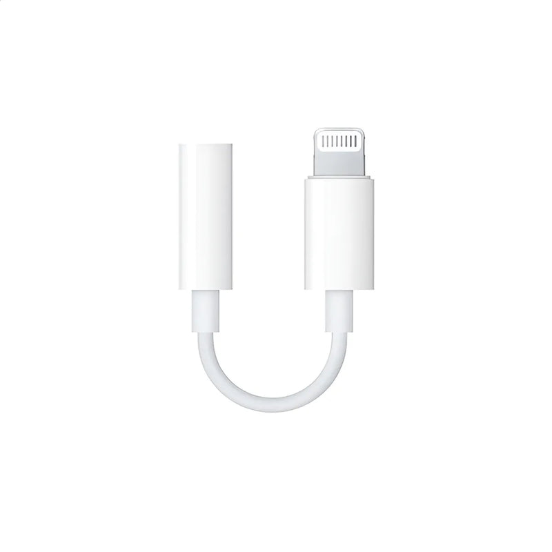 Adaptador Auriculares Para iPhone Lighting A 3.5mm Color Blanco
