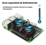 Kit De Disipadores Con Ventiladores Para Raspberry Pi 3 Pi 4