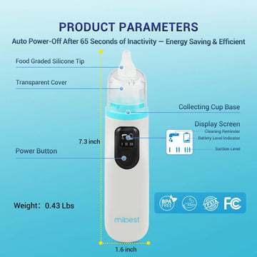 Mibest Aspirador Nasal Para Bebe Succion Electrica De Nari