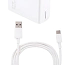 Cargador Celular Tipo C 67w Cable Carga Rápida Usb Teléfono Blanco