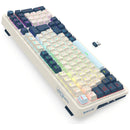Teclado Wireless Redragon Eisa Pro K686wb Blanco Azul Rgb Ñ Blanco/azul Español Latinoamérica