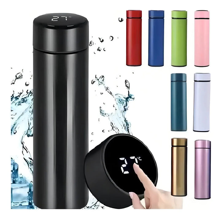 Botella térmica fría y caliente LED con temperatura digital táctil