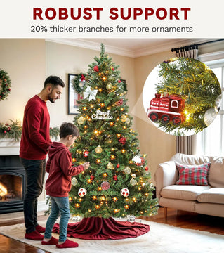 Dwvo Arbol De Navidad Artificial Preiluminado De 6 Pies, Arb
