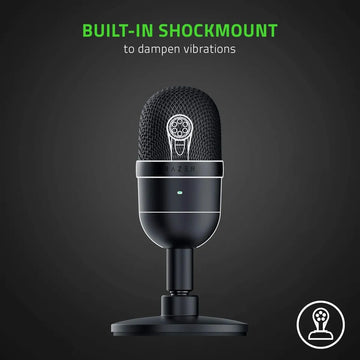 Micrófono Usb Gamer Razer Seiren Mini Compact Supercardioide Negro Clásico