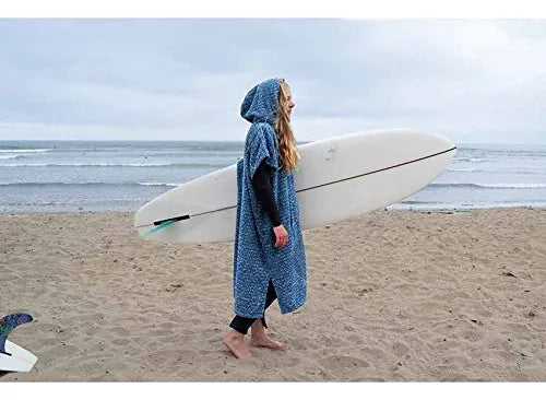 Poncho Cambiante De Surf Y Toalla Con Capucha