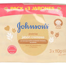 Jabón Bebé Johnson's Avena tripack 3x110 gr
