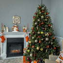 Árbol De Navidad Artificial 7 Pies Con Luces Multicolores