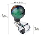 Arenbel Pomo Giratorio Para Volante De Bola, Mango De Asiste