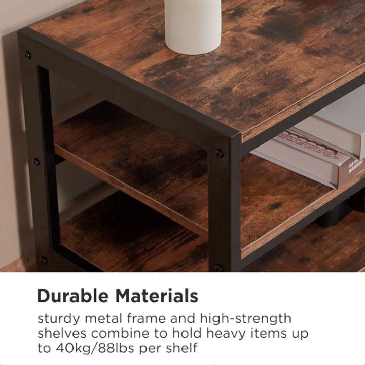 Soporte Tv 37''»70''/40kg + Mueble 3 Estantes Techgo Mstv-1s Marrón