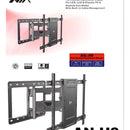 Soporte Tv Base 55 65 75 80 85 90 95 100 Doble Brazo Negro