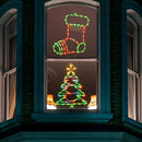 Luces Navideñas Para Ventanas, Set De 4 Luces Led Decorativa