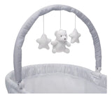 Cesta Delta Para Niños Curve, Blanco/gris, Con Barra Para Ju