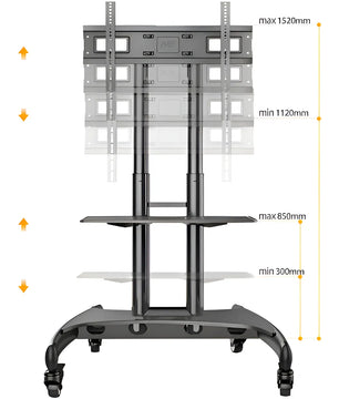 Rack De Pedestal Para Tv De 32 A 70 Nb Ava 1500 60 1p Color Negro