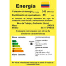 Estufa Romero Torre Haceb 50 Cms Gas Natural Negra Color Negro
