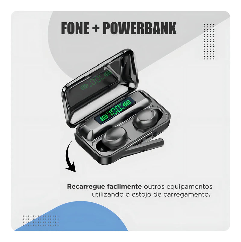Audifonos Bluetooth Inalambricos Tactiles Led Tws F9-5 Color Negro