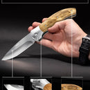 Para Hombre - Cuchillo De Bolsillo Plegable Con Mango De Mad