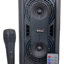 Parlante Portátil Cabina Bocina Fm Usb Micrófono Altavoz Negro