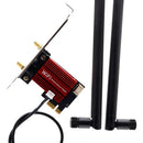 Deal4go Ax200ngw 802.11ax Wifi 6 2.4 Gbps De Doble Banda Pcie Express Tarjeta Wifi Inalámbrica Bluetooth 5.0 W/8dbi Antena Para Intel Ax200 Wlan Windows 10 64 Bits