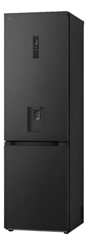 Nevera Lg 343l Bottom Freezer Doorcooling+ Thinq Negro Mate Plateado