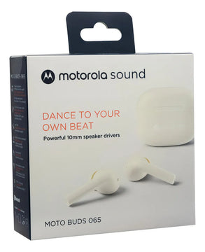 Auricular In Ear Motorola Buds 065 Bt 5.0 Blanco