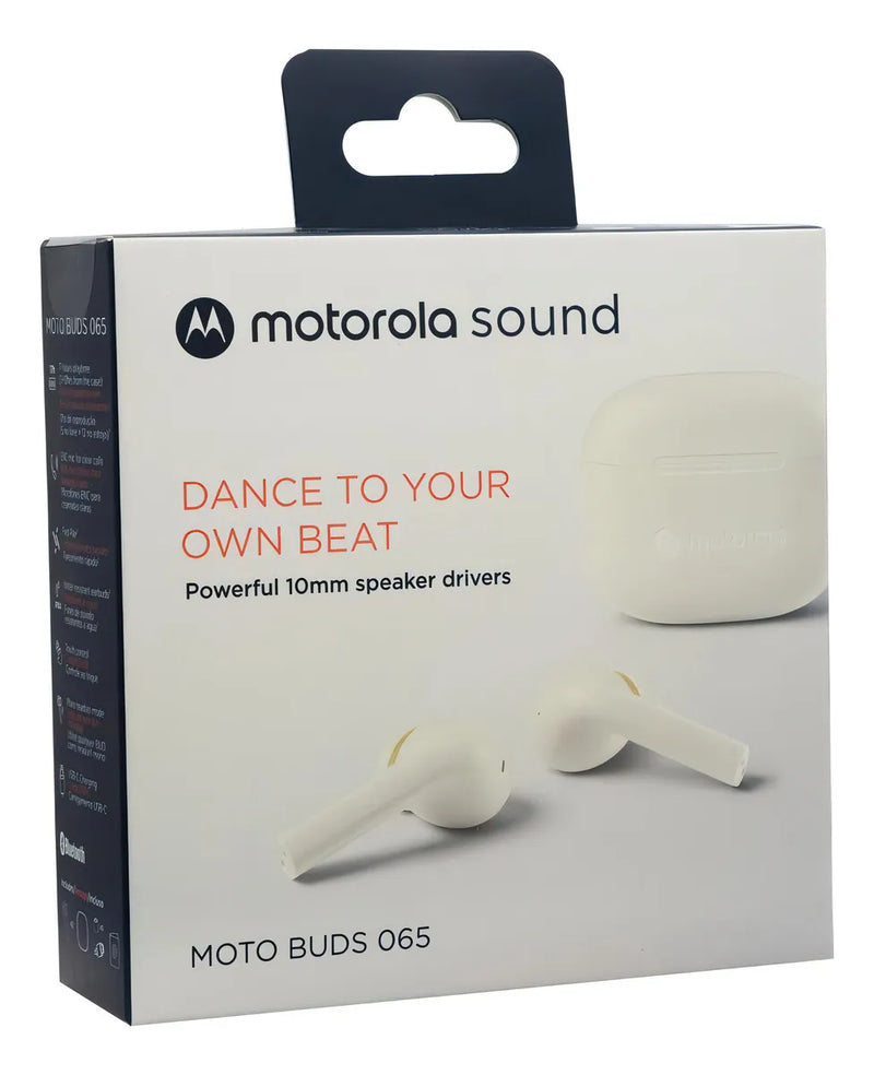 Auricular In Ear Motorola Buds 065 Bt 5.0 Blanco