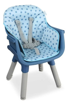 Silla Comedor Bebe 3en1 Baby Azul Bebesit comedor escritorio con alcolchado