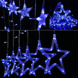 Extensión Luces Led Estrella Luz Decoración Navideña 3 Mts Azul