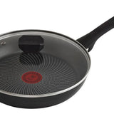Sartén Alto 24 Cm Tapa De Vidrio Hard Titanium Imusa
