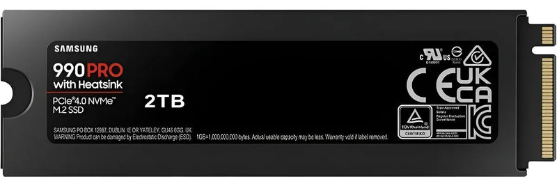 Samsung 990 Pro Con Disipador De Calor Serie - Pcie Gen4 De 2 Tb X4 Nvme 2.0c - Ssd Interno M.2 (mz-v9p2t0cw)