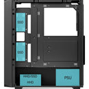 Caja Pc Darkrock Ec2 Atx, Vidrio Templado, 40 Gpus, Usb-c