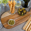 1 Tabla Premium De Madera Teca Para Picar Y Cocinar Profesio Geométrico Marrón