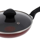 Cacerola 16cm Imusa Colors Tapa De Vidrio Color Rojo