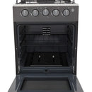 Estufa Romero Mixta Haceb 50 Cms Gas Propano Plata Negro Gas Envasado