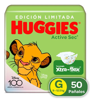 Pañales Huggies Active Sec G 50 - Unidad Género Sin género