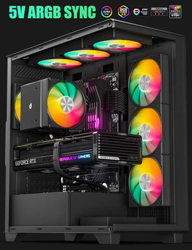 Cooler Uphere Rbg Negro De 6 Heatpipes Y 2 Fanes De 12cm