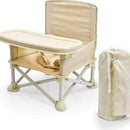 Silla Plegable Para Bebe Portatil Con Bandeja - Comedor Silla Bebe Rosa