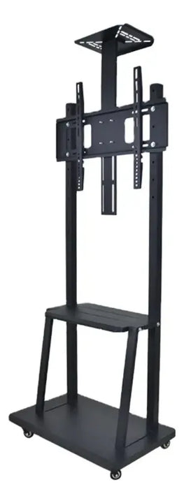 Soporte Piso Pedestal Tv Estante Mesa 32 A 70 Metalico Color Negro