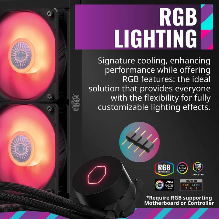 Cooler Master Masterliquid Ml240l Rgb V2 Enfriador Aio 240mm