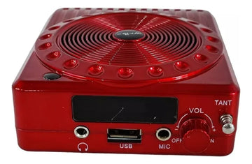 Parlante Portátil Micrófono Amplificador Bluetooth Radio Sd